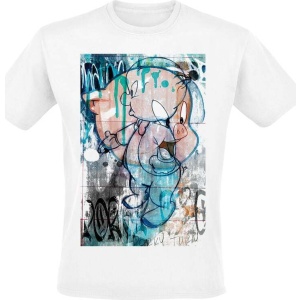 Looney Tunes Porky Pig - Painting Tričko bílá - Merchstore.cz