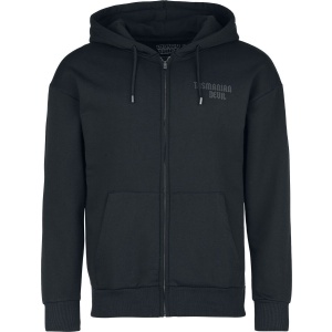 Looney Tunes Taz - Moonlight Mikina s kapucí na zip černá - Merchstore.cz