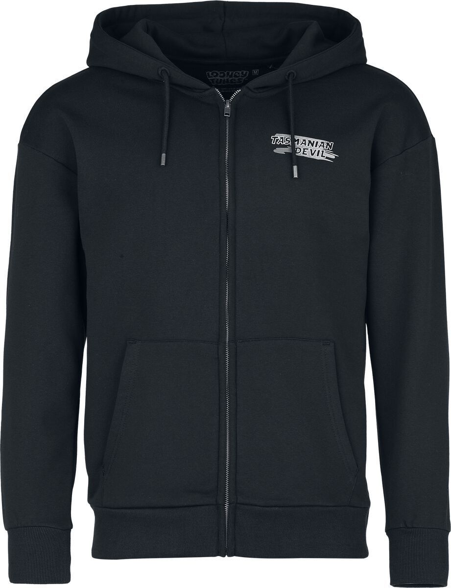 Looney Tunes Taz - Tasmanian Devil Mikina s kapucí na zip černá - Merchstore.cz