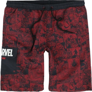 Marvel Comic Pánské plavky tmavě červená