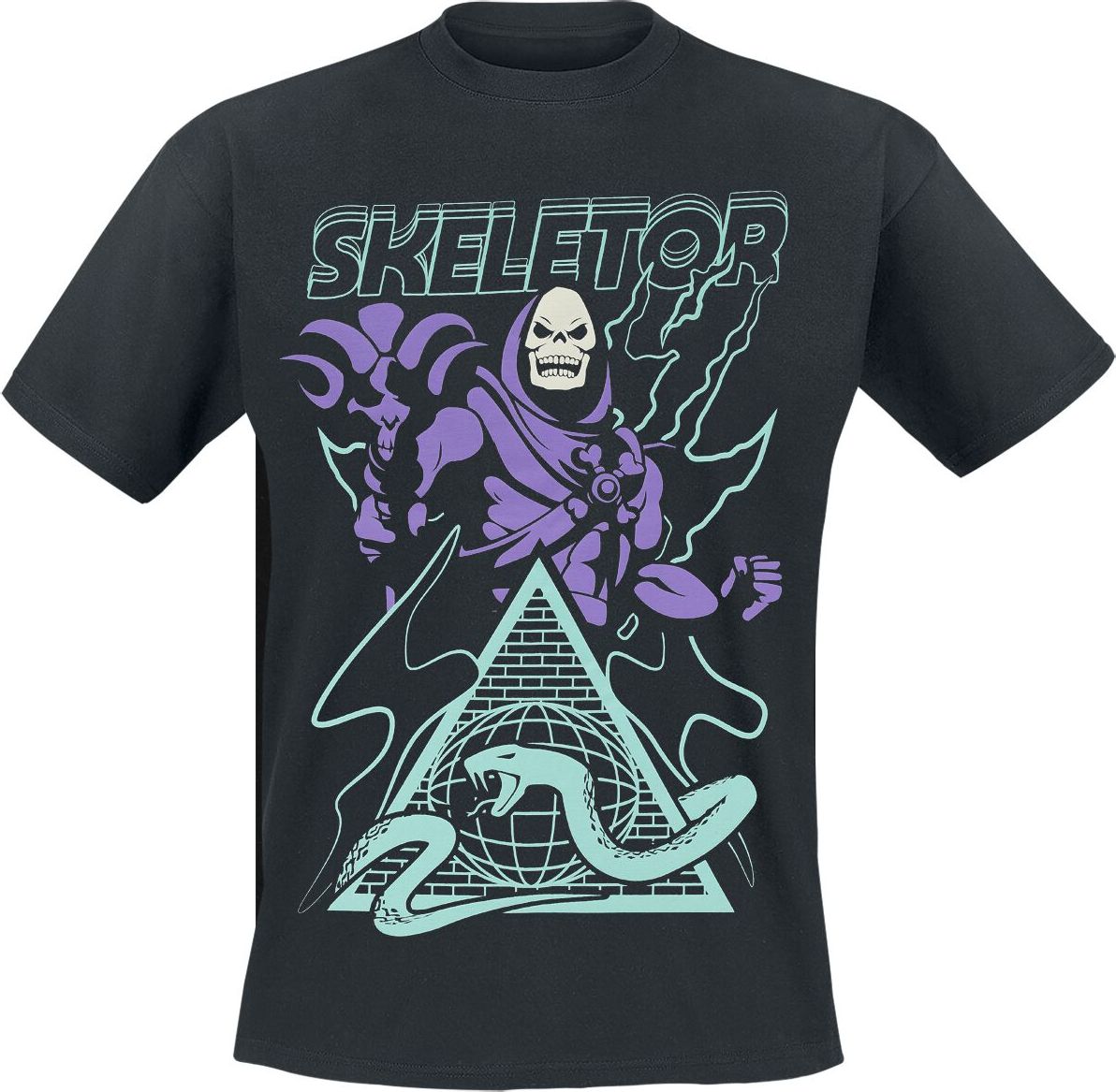 Masters Of The Universe Skeletor - Pyramide Tričko černá - Merchstore.cz Masters Of The Universe Skeletor - Pyramide Tričko černá - Merchstore.cz
