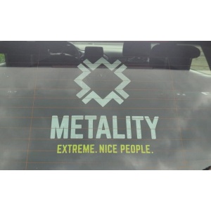 Metality Heckscheibenaufkleber, 30 x 30cm dekorace do auta vícebarevný