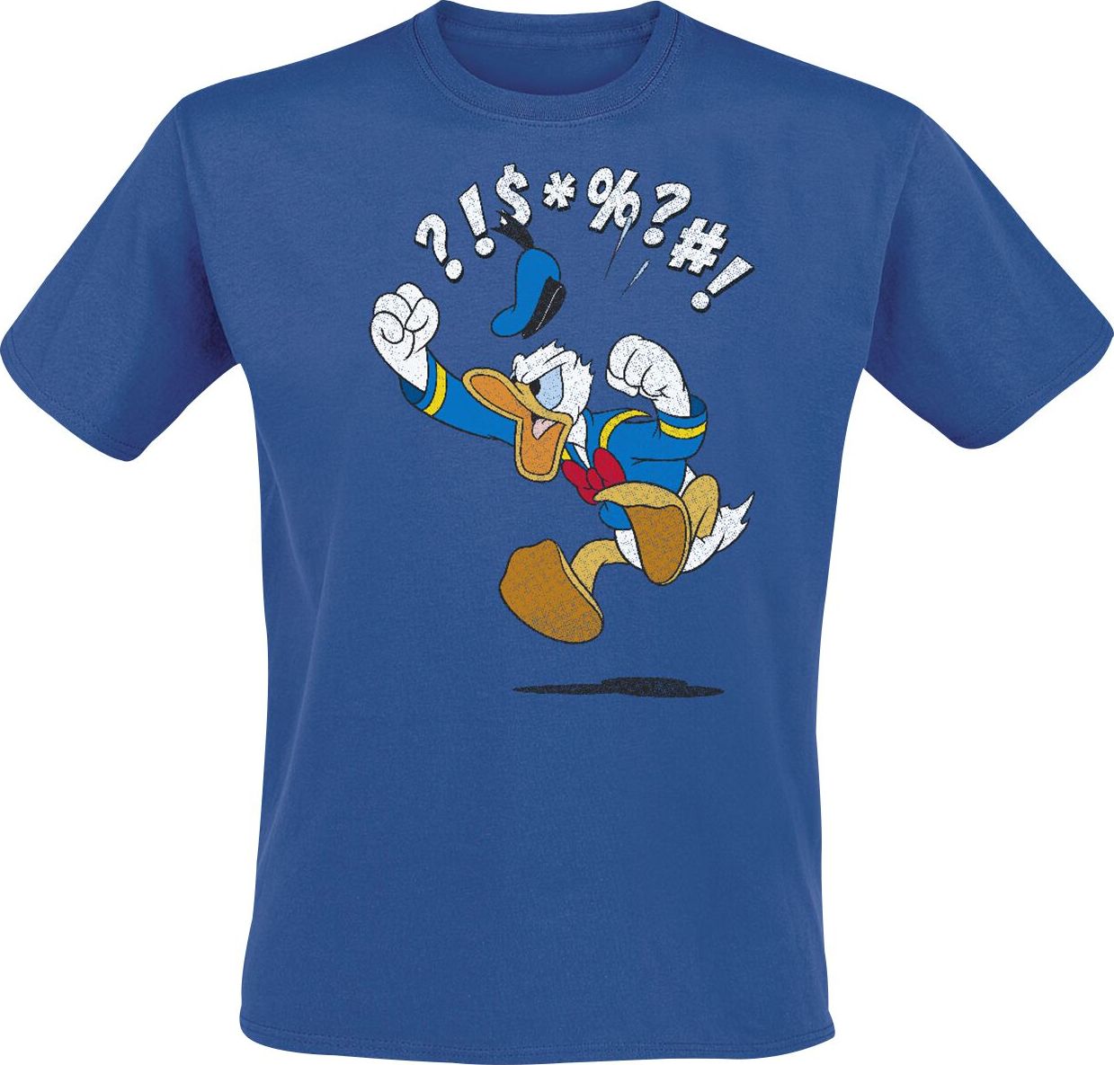 Mickey & Minnie Mouse Angry Donald Tričko modrá - Merchstore.cz