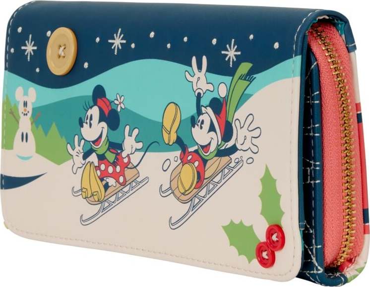 Mickey & Minnie Mouse Loungefly - Micky & Minnie Holiday Taška přes rameno & peněženka vícebarevný - Merchstore.cz