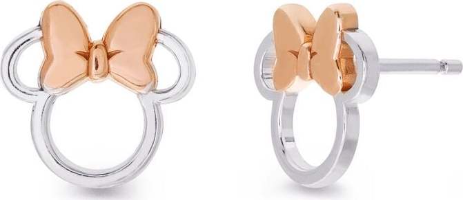 Mickey & Minnie Mouse Minnie Mouse náušnice stríbrná - Merchstore.cz