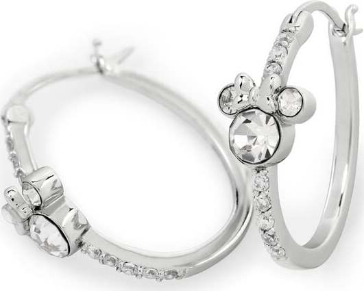 Mickey & Minnie Mouse Minnie Mouse náušnice stríbrná - Merchstore.cz