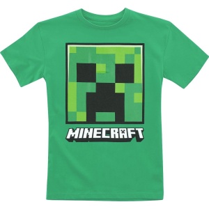 Minecraft Kids - Creeper Face detské tricko zelená - Merchstore.cz