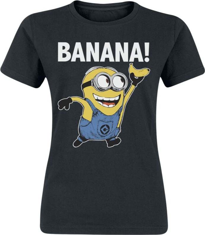 Minions Banana! Dámské tričko černá - Merchstore.cz