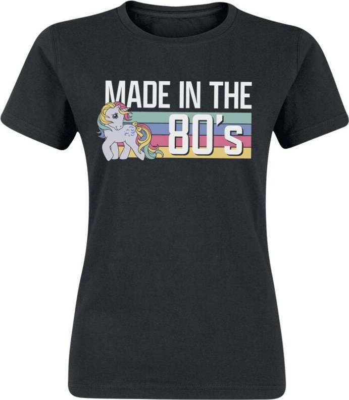 My Little Pony Made in the 80's Dámské tričko černá - Merchstore.cz