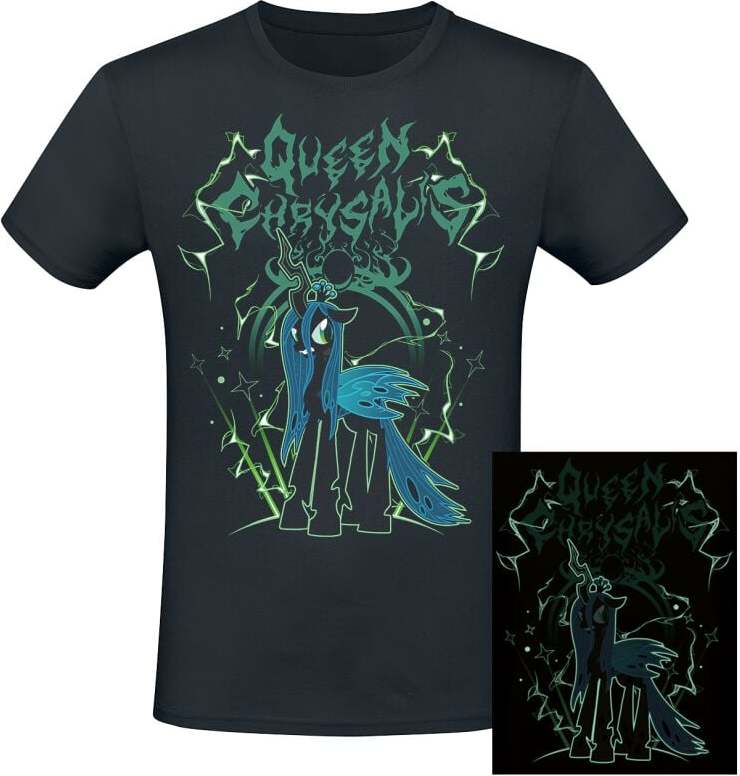 My Little Pony Queen Crysalis - Glow In The Dark Tričko černá - Merchstore.cz