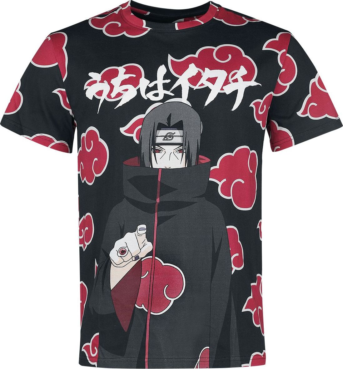Naruto Shippuden - Itachi Clouds Tričko vícebarevný - Merchstore.cz