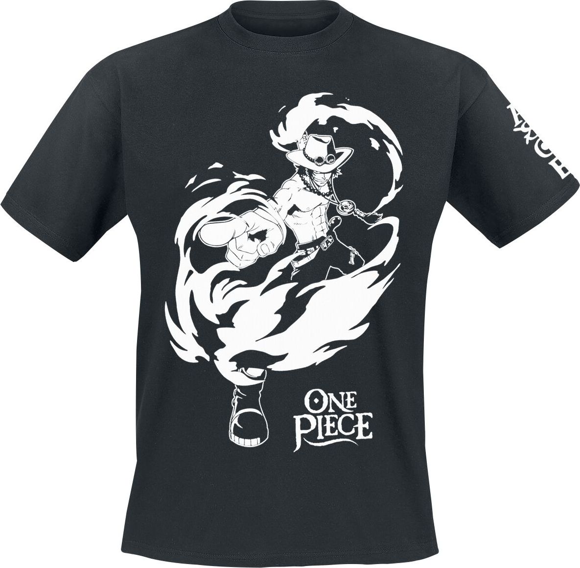 One Piece Ace Tričko černá - Merchstore.cz One Piece Ace Tričko černá - Merchstore.cz