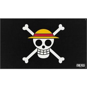 One Piece Skull vlajka černá - Merchstore.cz