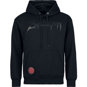 Pán prstenů Heat Logo - Sauron - Black On Black Mikina s kapucí černá - Merchstore.cz