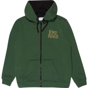 Pán prstenů Logo Mikina s kapucí na zip zelená