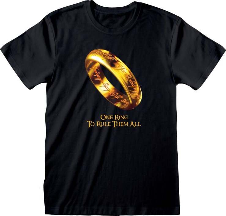 Pán prstenů One Ring To Rule Them All Tričko černá - Merchstore.cz