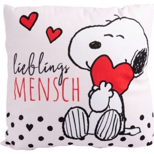 Peanuts Snoopy - Lieblingsmensch dekorace polštár vícebarevný - Merchstore.cz