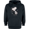 Peanuts Snoopy Music Mikina s kapucí černá - Merchstore.cz