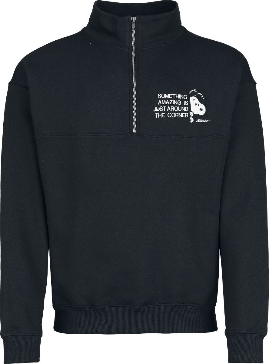 Peanuts Snoopy - Something Amazing Is Just Around The Corner - Troyer Mikina černá - Merchstore.cz Peanuts Snoopy - Something Amazing Is Just Around The Corner - Troyer Mikina černá - Merchstore.cz