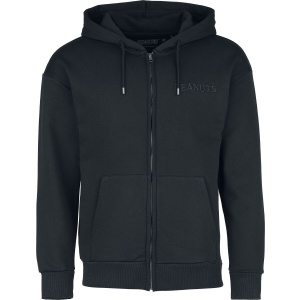 Peanuts Snoopy und Woodstock - Far Out Mikina s kapucí na zip černá - Merchstore.cz