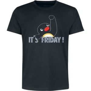 Pingu It´s Friday! Tričko černá - Merchstore.cz