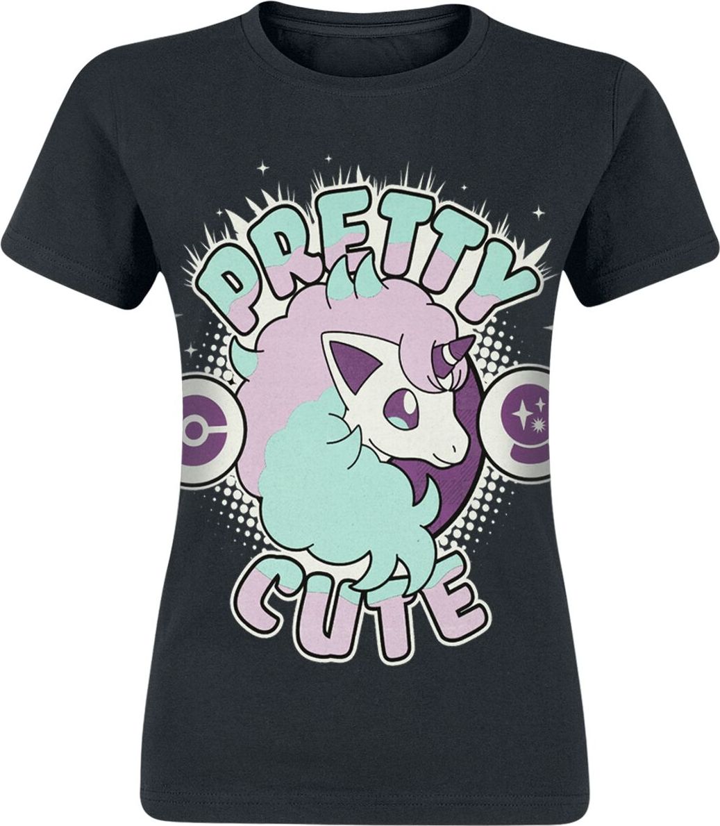 Pokémon Galar Ponyta Dámské tričko černá - Merchstore.cz Pokémon Galar Ponyta Dámské tričko černá - Merchstore.cz