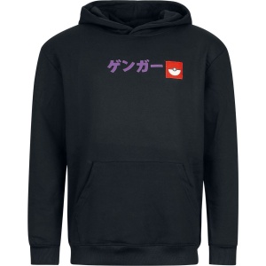 Pokémon Gengar Block print Mikina s kapucí na zip černá - Merchstore.cz