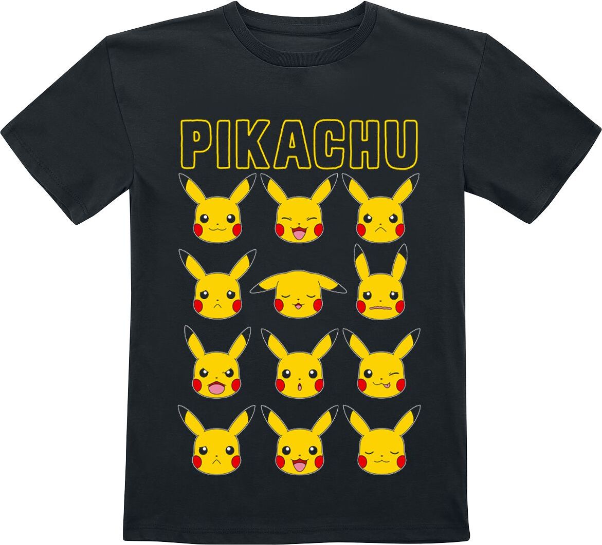 Pokémon Kids - Pikachu Faces detské tricko černá - Merchstore.cz