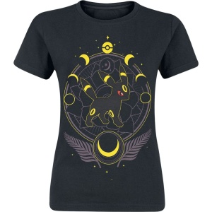 Pokémon Nachtara - Floral Dámské tričko černá - Merchstore.cz