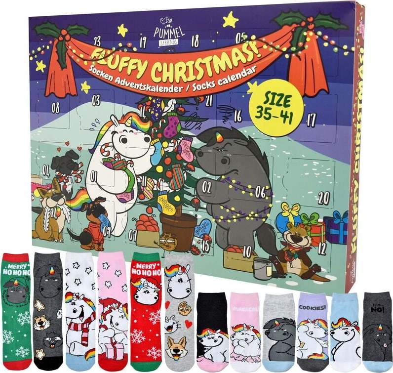 Pummeleinhorn Adventní kalendář s vánočními ponožkami Puffy Adventní kalendář vícebarevný - Merchstore.cz Pummeleinhorn Adventní kalendář s vánočními ponožkami Puffy Adventní kalendář vícebarevný - Merchstore.cz
