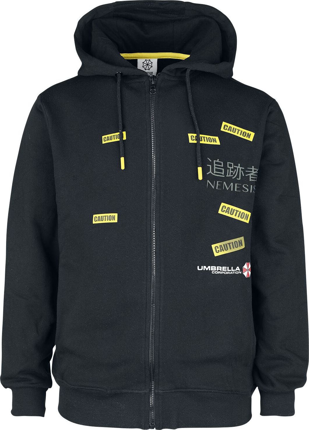 Resident Evil Tyrant Mikina s kapucí na zip černá - Merchstore.cz