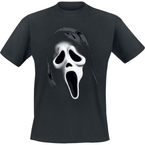 Scream (Film) Ghostface - Angled Mask Tričko černá - Merchstore.cz