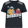 Sesame Street Buddies - Krümelmonster - Elmo Dámské tričko černá - Merchstore.cz