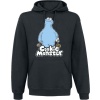 Sesame Street Cookie Monster Mikina s kapucí černá - Merchstore.cz