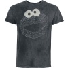 Sesame Street Cookie Monster - svítí v tmě Tričko černá - Merchstore.cz
