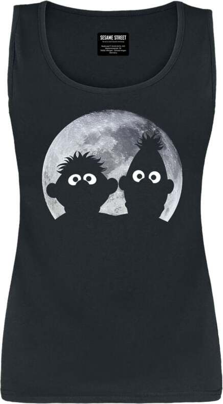 Sesame Street Ernie und Bert - Moonlight Dámský top černá - Merchstore.cz Sesame Street Ernie und Bert - Moonlight Dámský top černá - Merchstore.cz