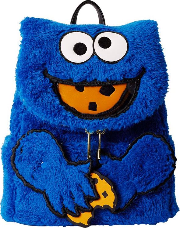 Sesame Street Plyšák Loungefly - Cookie Monster Batoh vícebarevný - Merchstore.cz