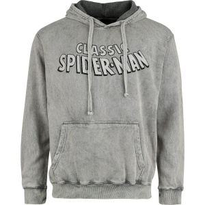 Spider-Man Classic Spider-Man Mikina s kapucí šedá - Merchstore.cz