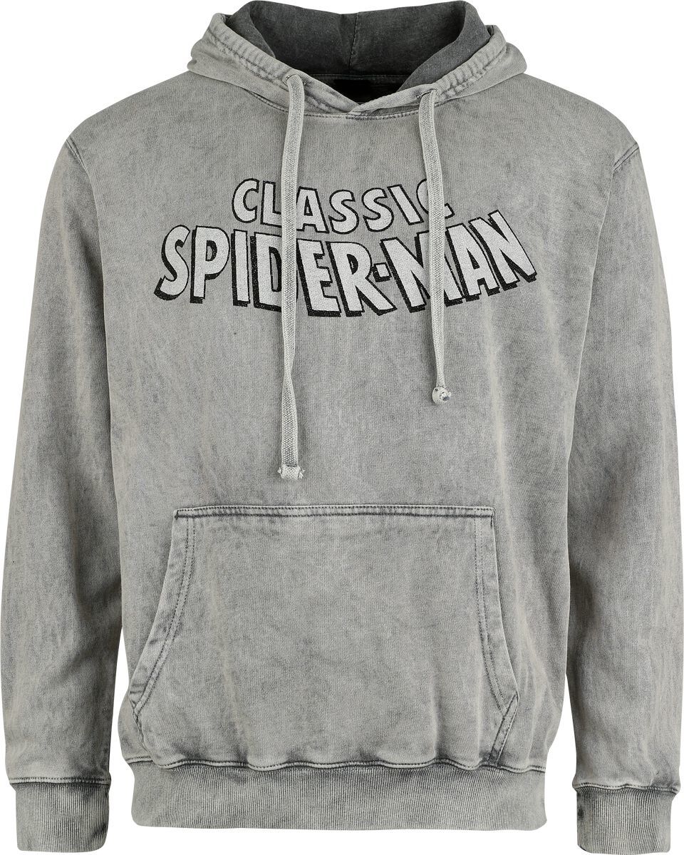 Spider-Man Classic Spider-Man Mikina s kapucí šedá - Merchstore.cz Spider-Man Classic Spider-Man Mikina s kapucí šedá - Merchstore.cz