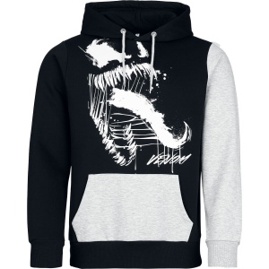 Spider-Man Venom - Tongue Mikina s kapucí cerná/šedá - Merchstore.cz