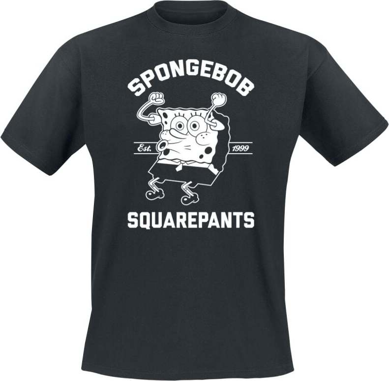 SpongeBob SquarePants Est. 1999 Tričko černá - Merchstore.cz