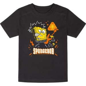 SpongeBob SquarePants Metal-Kids - Spongebob - Gitarre detské tricko černá - Merchstore.cz