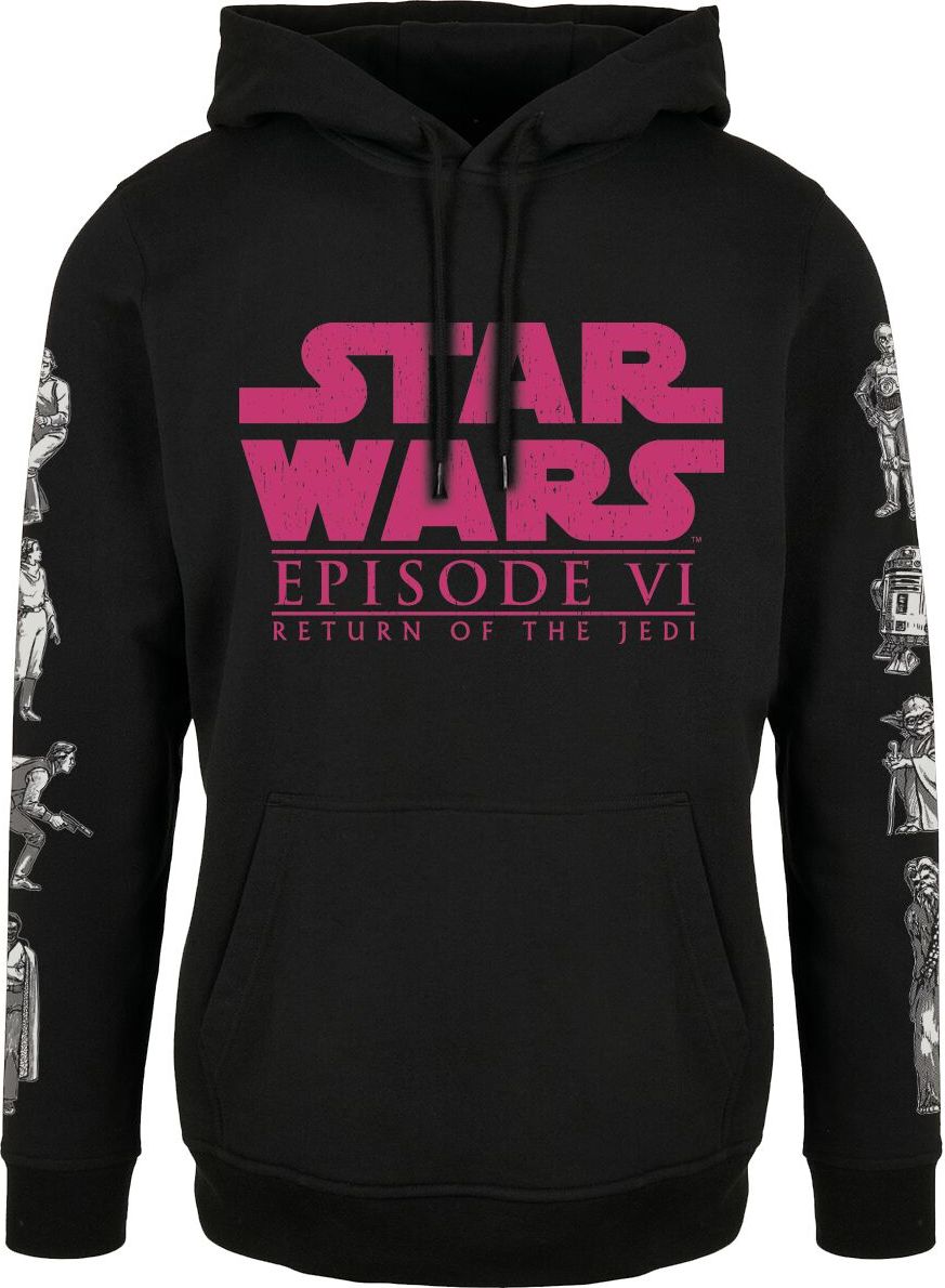 Star Wars Episode 6 - die Rückkehr der Jedi Ritter - 40th Anniversary Mikina s kapucí černá - Merchstore.cz