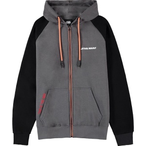 Star Wars Odznak The Mandalorian Mikina s kapucí na zip vícebarevný - Merchstore.cz