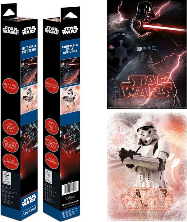 Star Wars Plakáty Darth Vader - Stormtrooper - sada 2 ks sada plakátu vícebarevný - Merchstore.cz Star Wars Plakáty Darth Vader - Stormtrooper - sada 2 ks sada plakátu vícebarevný - Merchstore.cz
