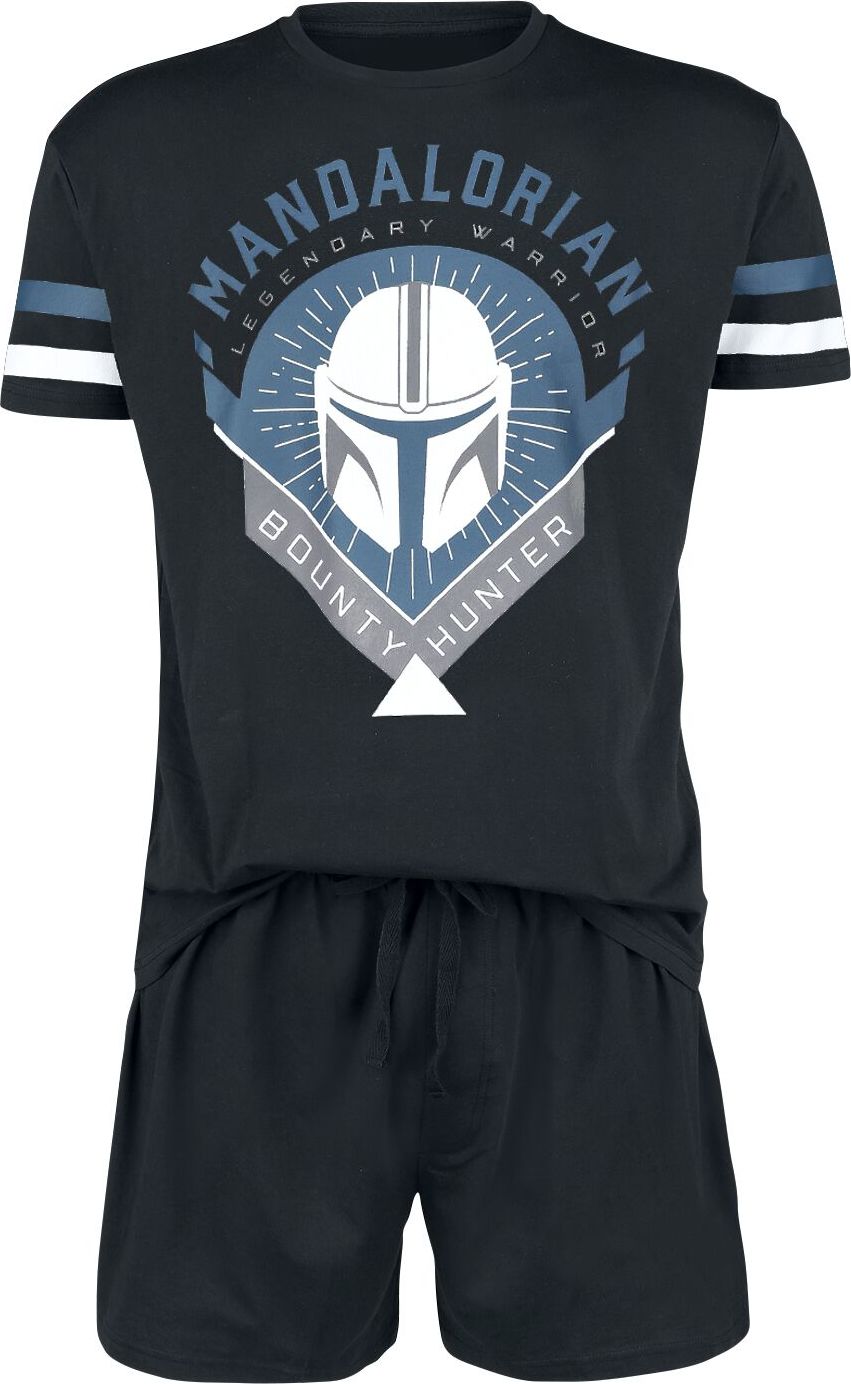 Star Wars The Mandalorian - Bounty Hunter pyžama černá - Merchstore.cz