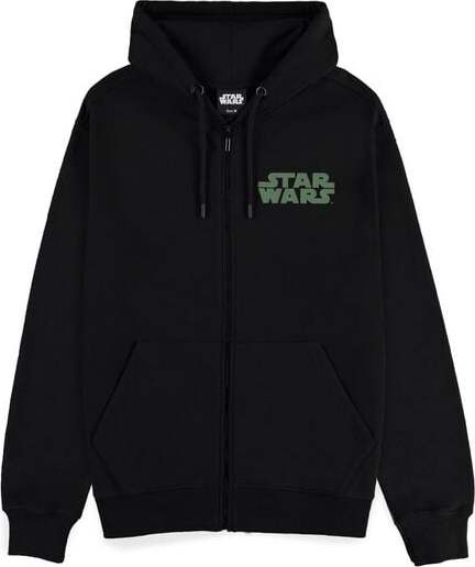 Star Wars The Mandalorian - Grogu Mikina s kapucí na zip černá - Merchstore.cz Star Wars The Mandalorian - Grogu Mikina s kapucí na zip černá - Merchstore.cz