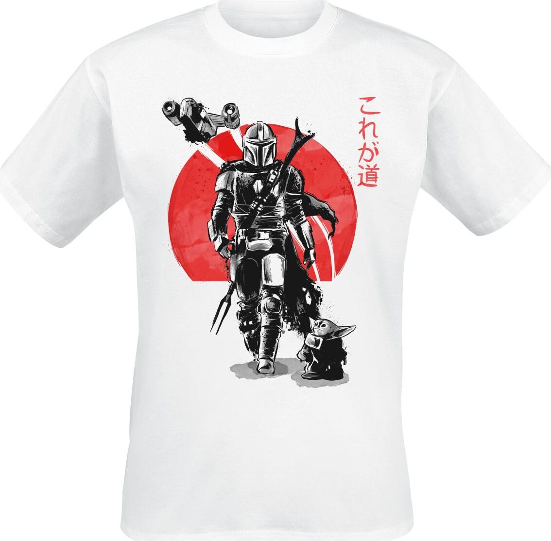 Star Wars The Mandalorian - Ink Tričko bílá - Merchstore.cz Star Wars The Mandalorian - Ink Tričko bílá - Merchstore.cz