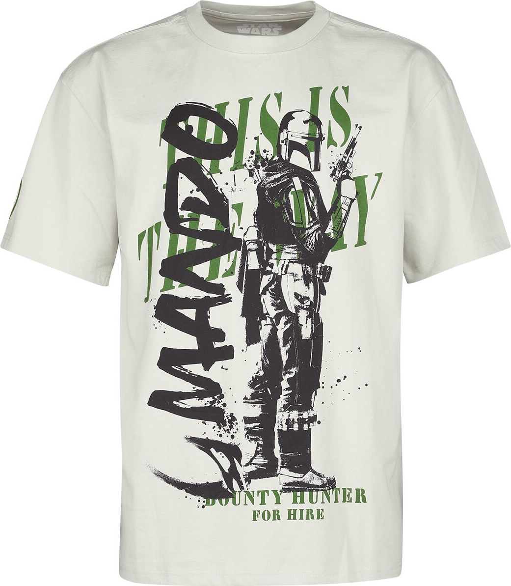 Star Wars The Mandalorian - This Is The Way Tričko šedá - Merchstore.cz Star Wars The Mandalorian - This Is The Way Tričko šedá - Merchstore.cz