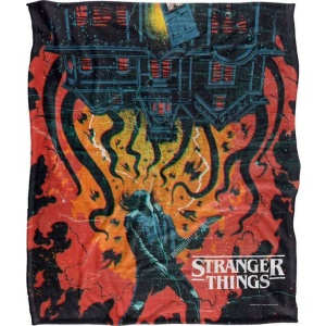 Stranger Things Flísová deka Season 5 - Eddie Munson Upside Down Creep House Flísová deka vícebarevný - Merchstore.cz